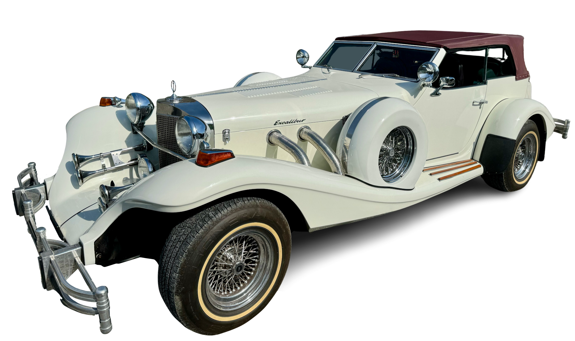 Voiture de location Excalibur pour vos événements
